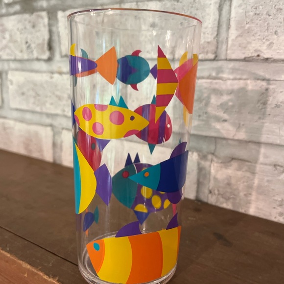 Vintage 90’s 1991‎ Dayton Hudson Tropical Fish 6” Tumbler Acrylic Cup - Picture 2 of 5